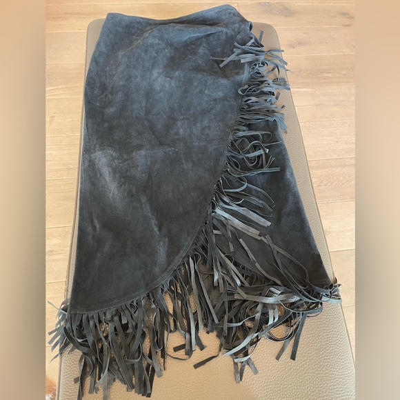 Dresses & Skirts - Fabulous Vintage Suede Leather Cowgirl Skirt